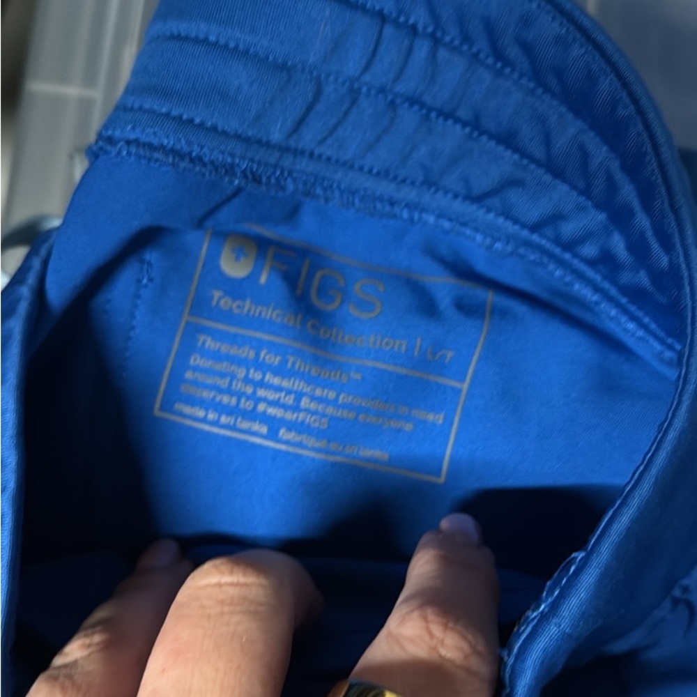 2 pairs of Figs Royal Blue scrub pants